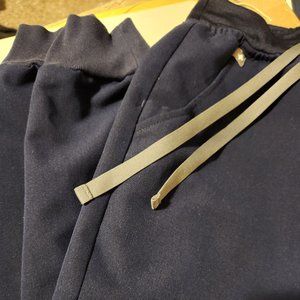 Figs Navy Blue Zamora Joggers High Waisted Xxs-Petite